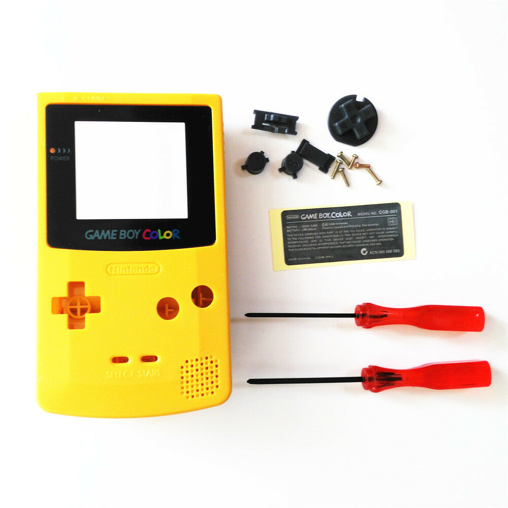Orange yellow Housing Shell Buttons Mod for Nintendo Game Boy Color GBC
