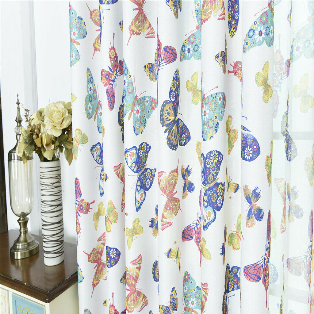 Christmas Curtains Window Home Decoration Home Elegant Butterfly Style