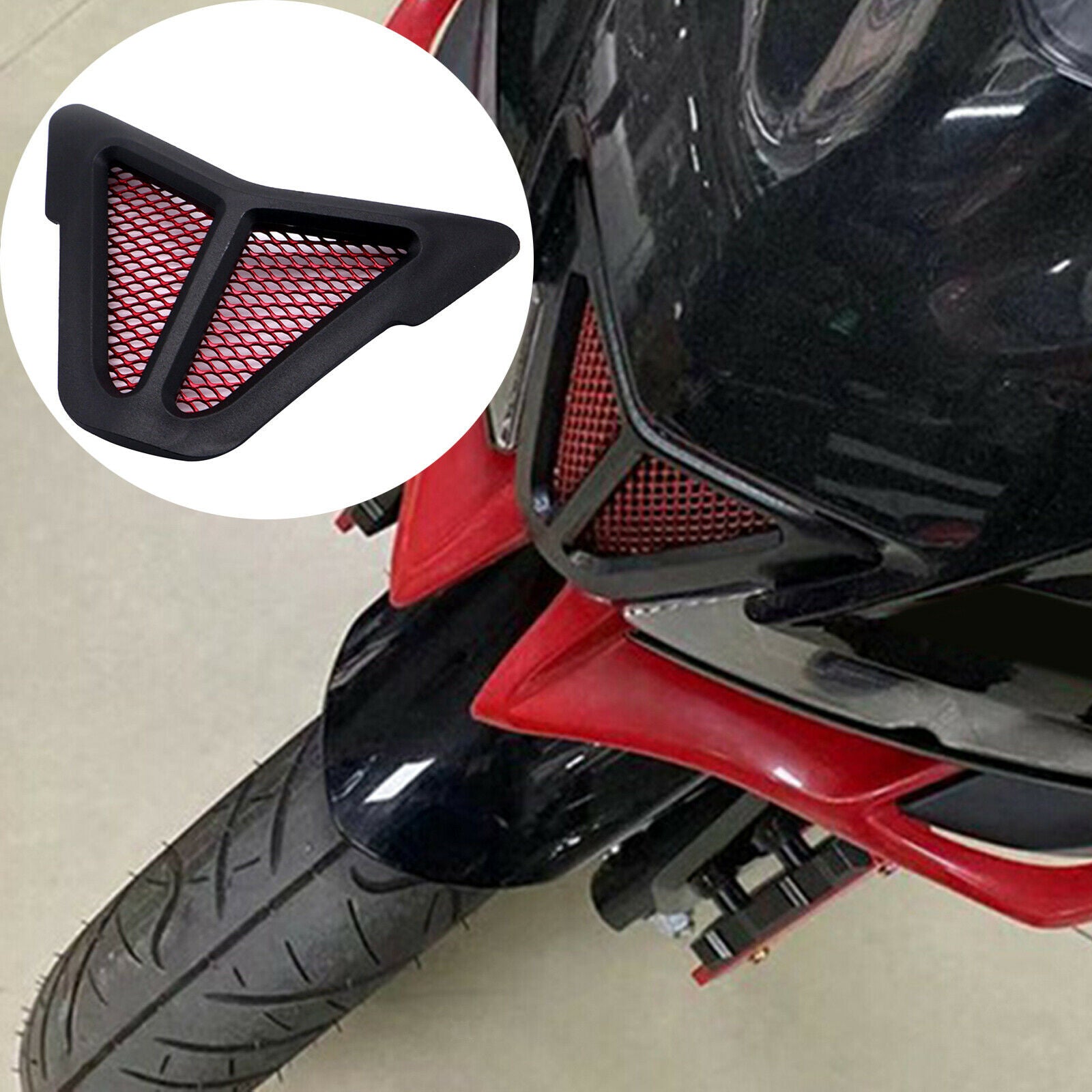 Front Air Cover Grilled Guard Replaces for Yamaha R15 V3 Spare Parts Red
