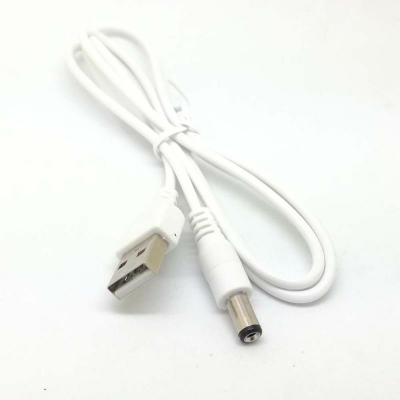 50pcs PC Laptop USB Male to 5V DC 5.5mm * 2.1mm Barrel adapter Power Cable_bb