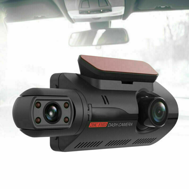 1080P Dual Lens Front & Inside Dash Cam Video Recorder Car DVR Night Vision