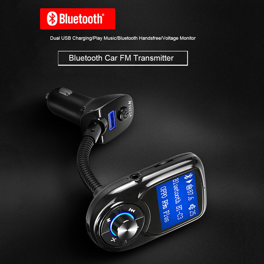 Wireless In-Car Bluetooth  MP3 Radio Adapter Car Fast USB Charger car Charging