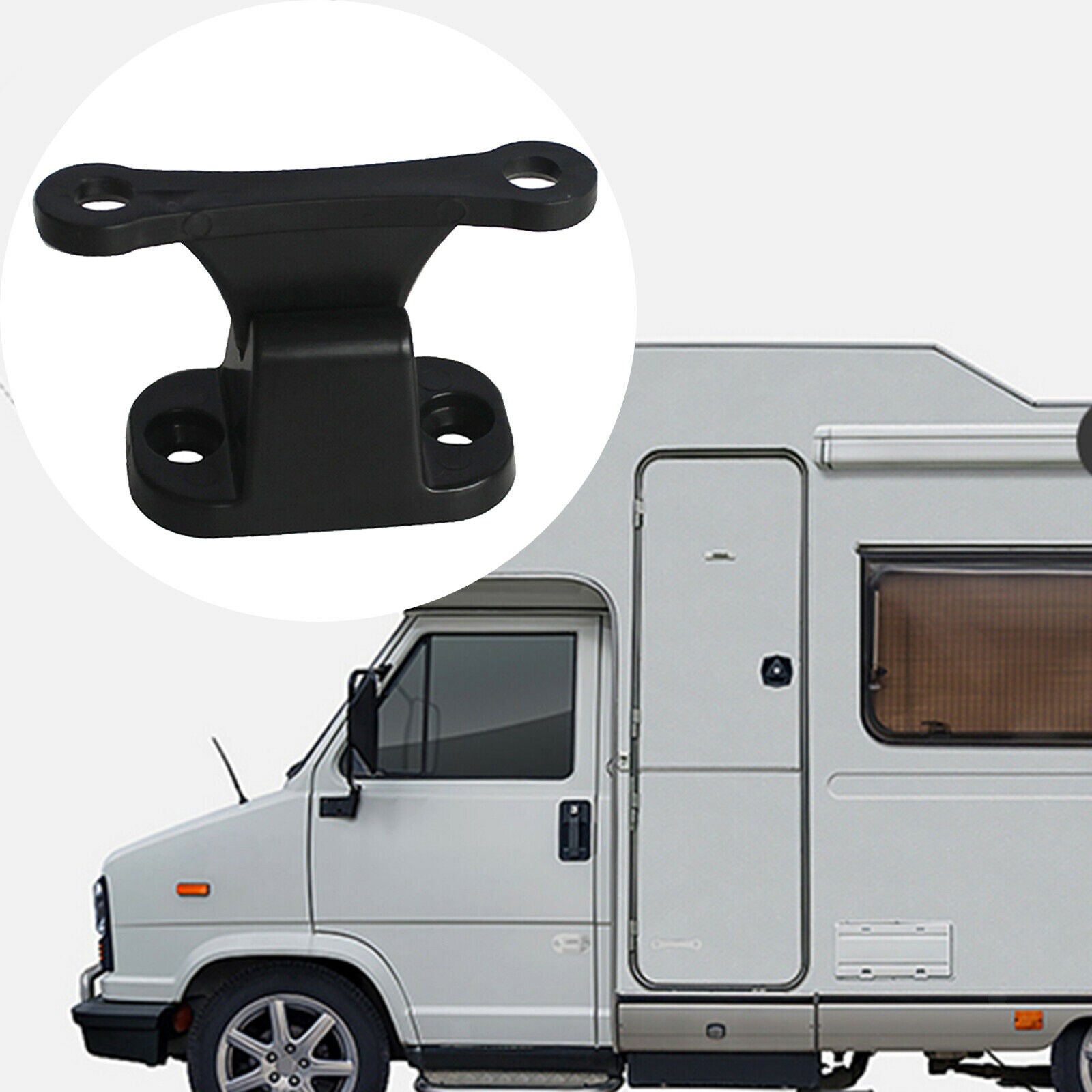 Nylon Door Stop Retaining Catch Latch Holder for Camper RV Boat Black