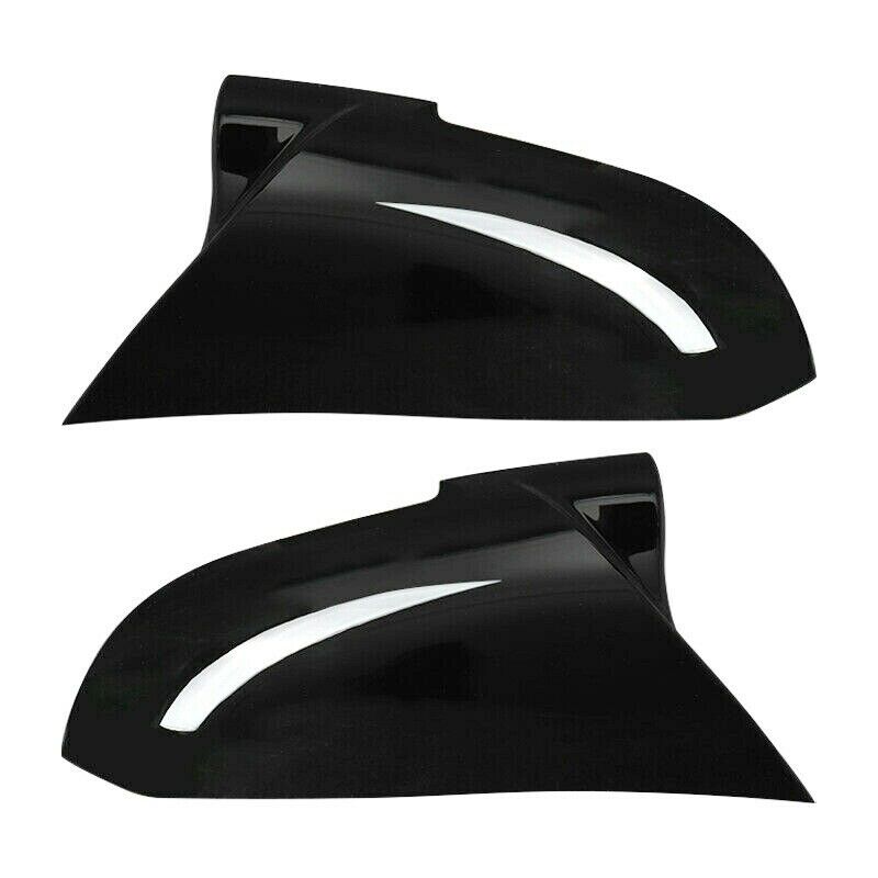 2Pcs Black Rearview Mirror Cover Cap for BMW Series 1 2 3 4 X M 220i 328i 420i