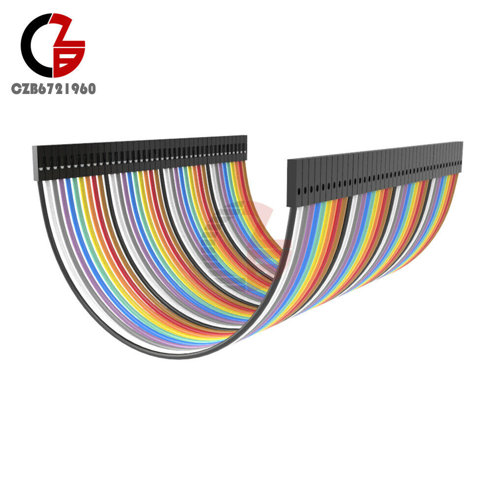 40x Dupont wire 10cm Cables Line Jumper 1p-1p pin Connector Female to Female