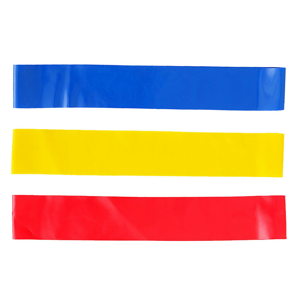 3Pcs 3 Level Indoor Resistance Band Loop Exercises Bands Yoga Pilates Latex