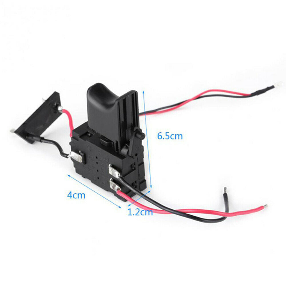 Electric Drill Control Switch Cordless Trigger Switch with Small Light DC7.2-24V