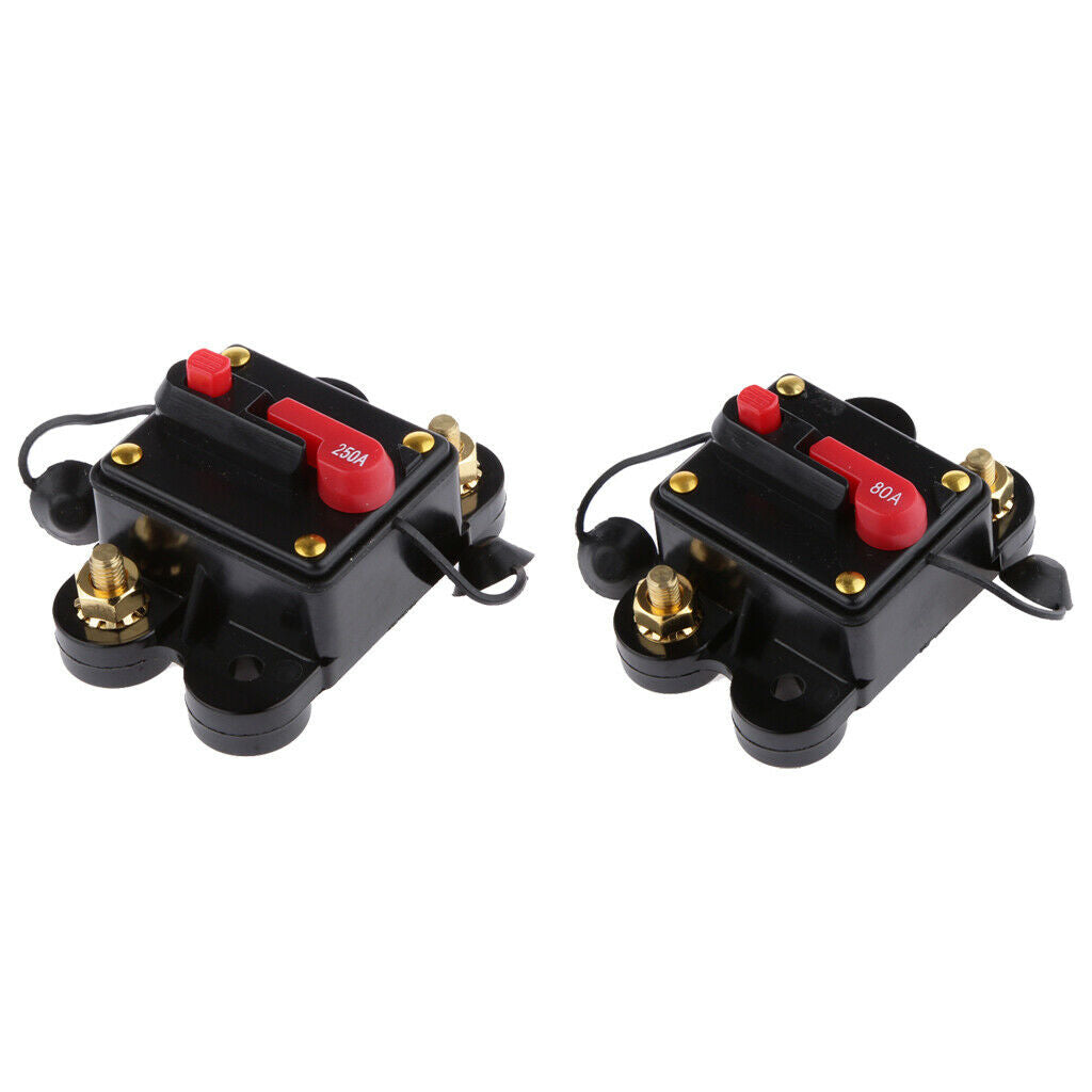 Mini Manual Reset Circuit Breaker 12v 24v Car Auto Boat Audio Fuse Holder
