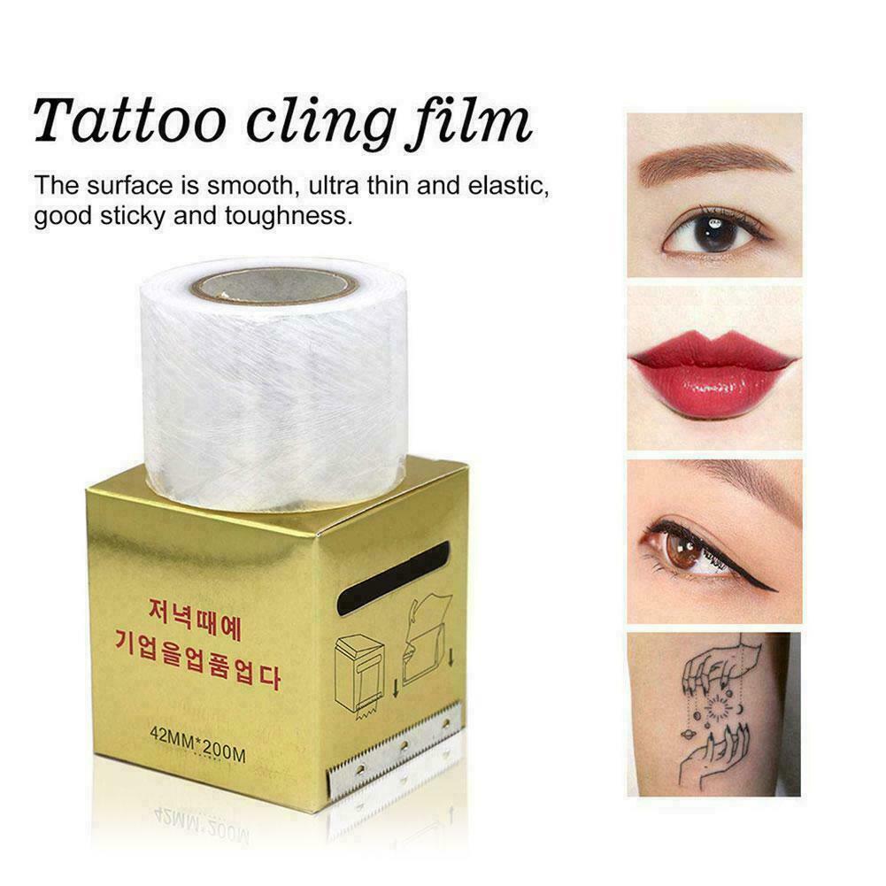 Transparent Plastic Cling Film For Tattoo Wrap Beauty Semi Eyebrow B2D8