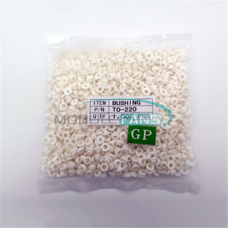 200PCS Insulating Tablets Insulation Bushing Transistor Pads Circle TO-220 New