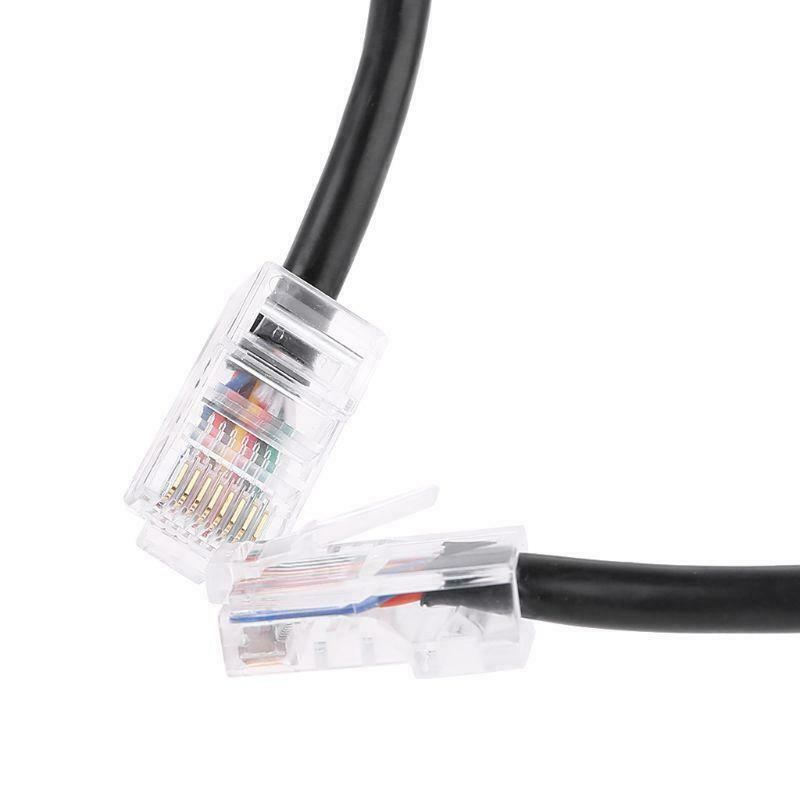 8Pin RJ45 to RI45 Speaker Mic Cable Line for ICOM HM-98 HM-133 HM-133V HM-133S