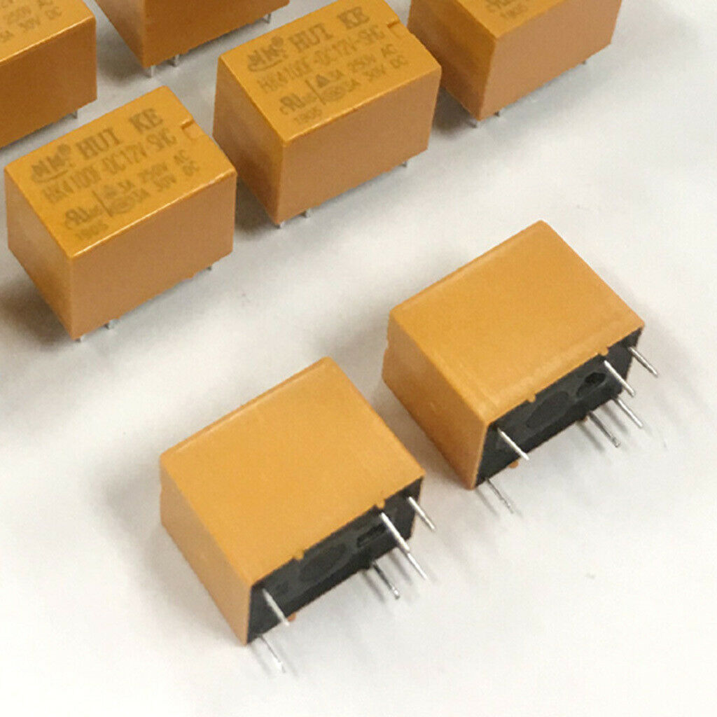 10 Pieces Relay 6 Pin HK4100F-DC12V-SHG DC 5/12/24V For General Electric - DC12V
