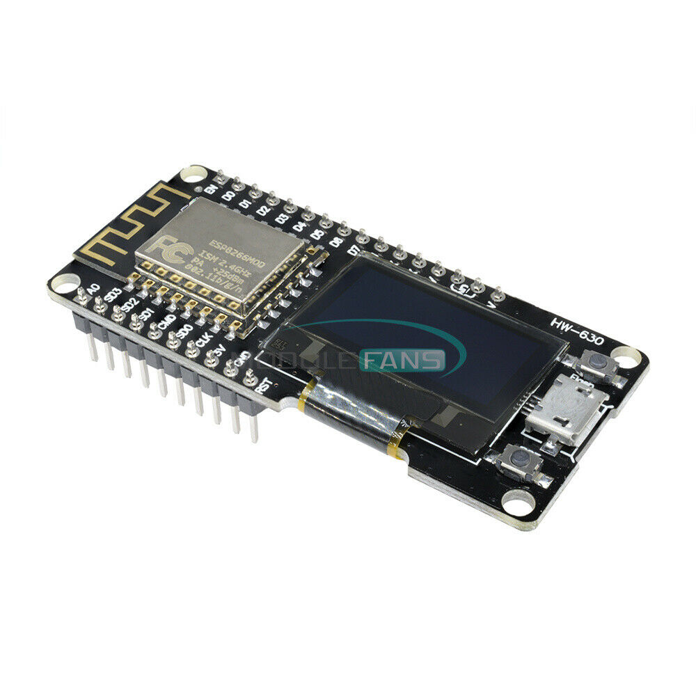 0.96" OLED Wifi ESP8266 ESP-12F CP2102 NODEMCU Wemos  Development Board