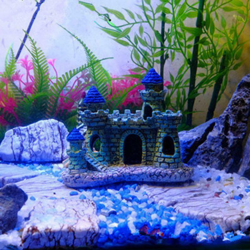 Aquarium Dark Castle Aquarium Decor Ornament Simulation Fish Tank Decorations