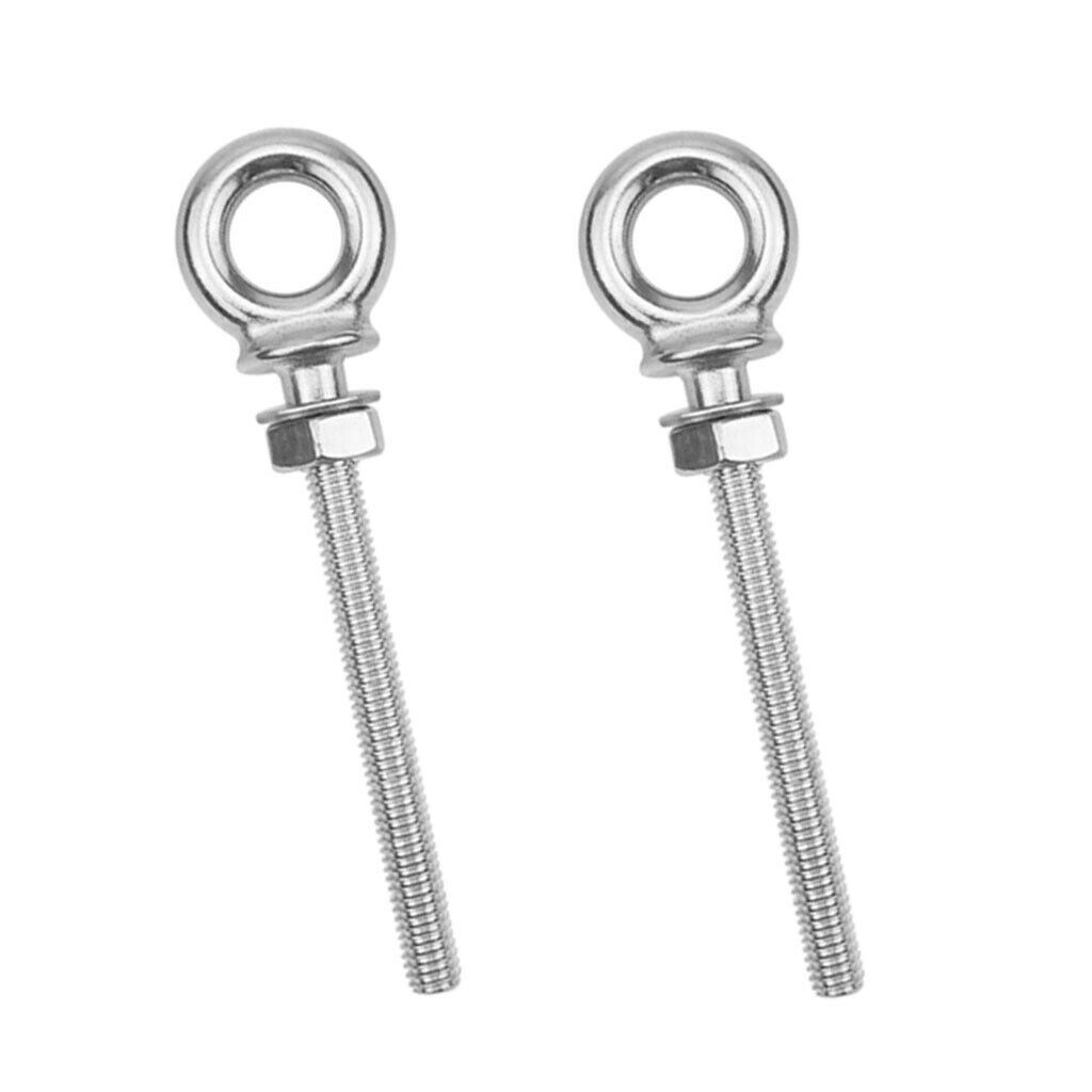 Stainless Steel 316 Eye Bolt M8 x 80mm Marine Grade Heavy Duty