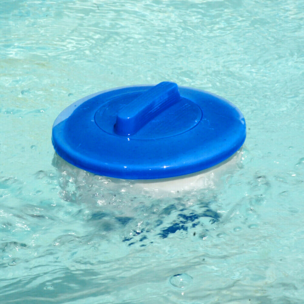 Pool Floating Pill Disinfecting Box Auto Chlorine Bromine Tablet Dispenser @