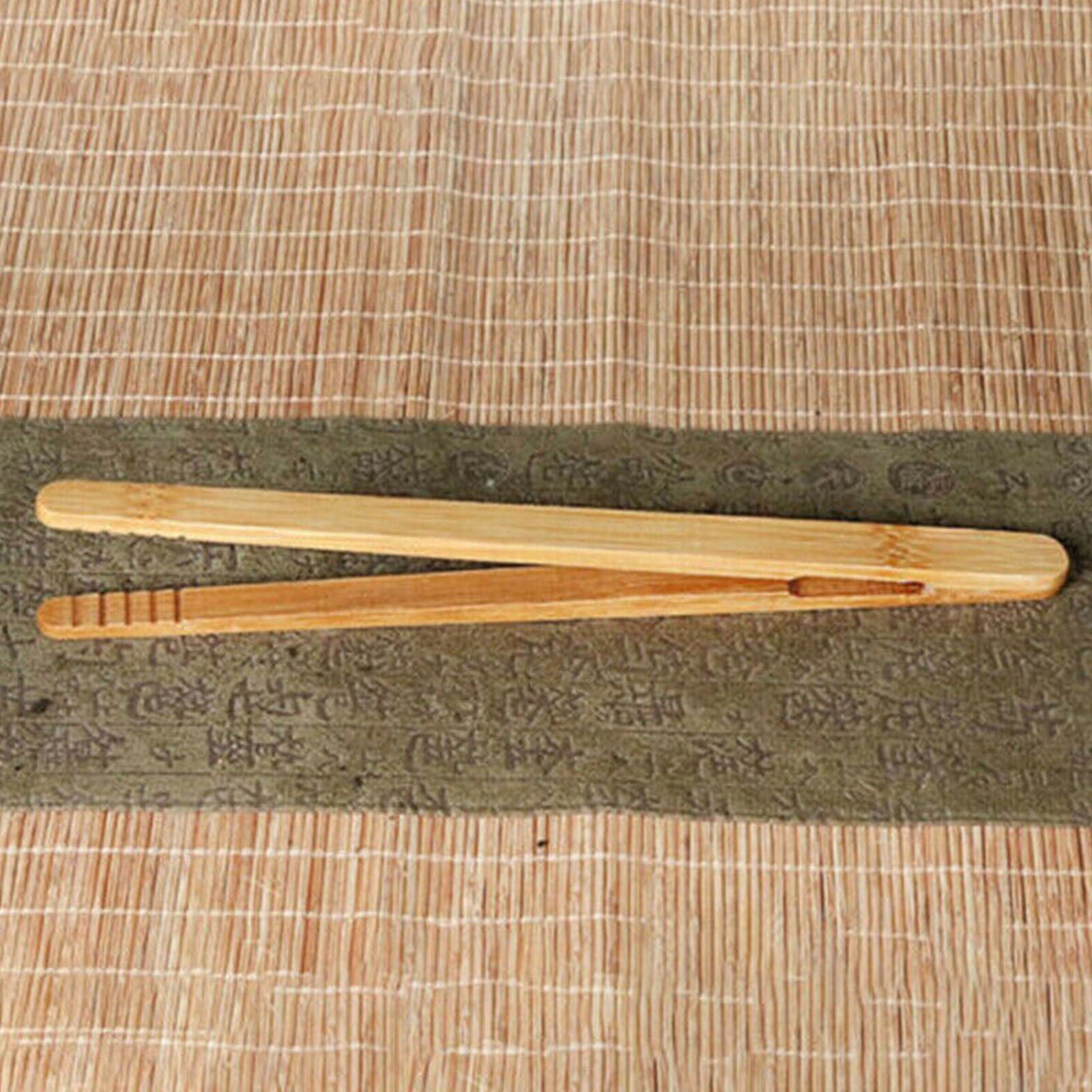 2Pcs Wooden Toast Tongs Toaster Bacon Cooking BBQ Food Bread Tong Kitchen Tool