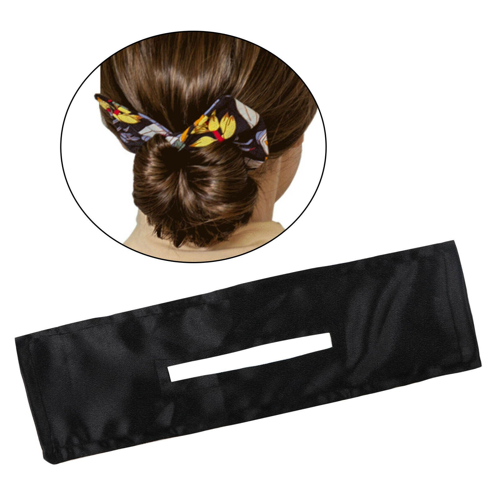 Women Summer Deft Bun Print Hair Bands Wire Headband Hairpin Maker DIY D