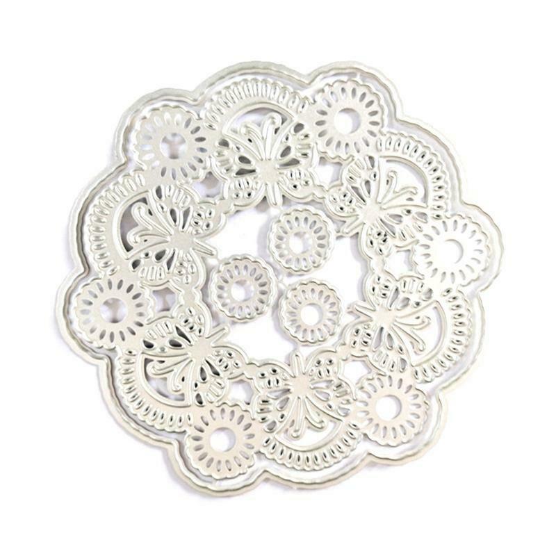 Butterfly Flower Background Metal Cutting Dies Stencil DIY Scrapbooking Template