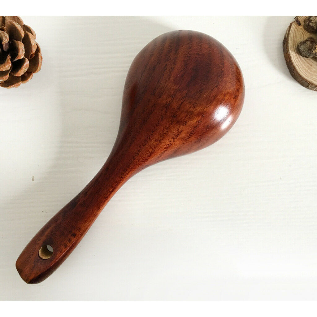 Japanese Style Natural Wooden Spoon Grain Wine Serving Ladle Eco Friendly