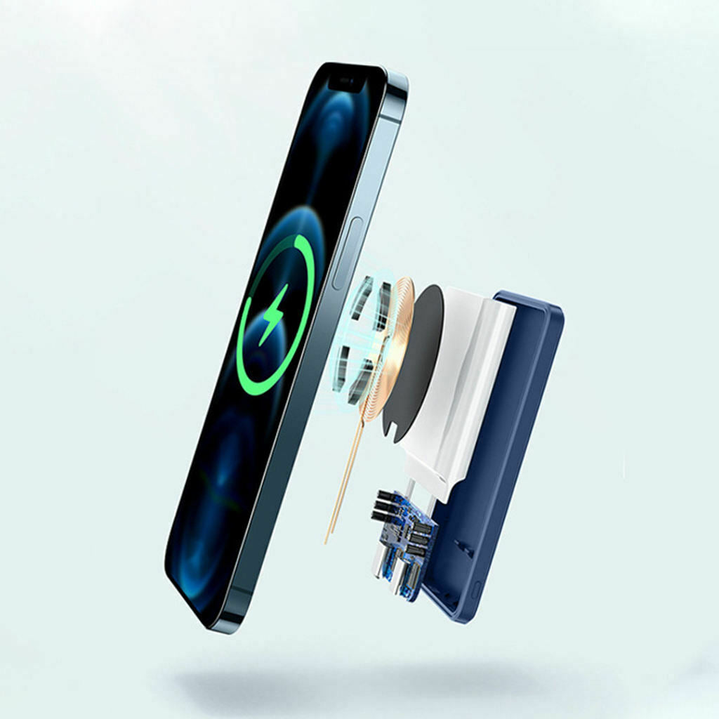 Wireless Power Bank Portable for Magsafe Bank PD Wireless Blue 10000mAh