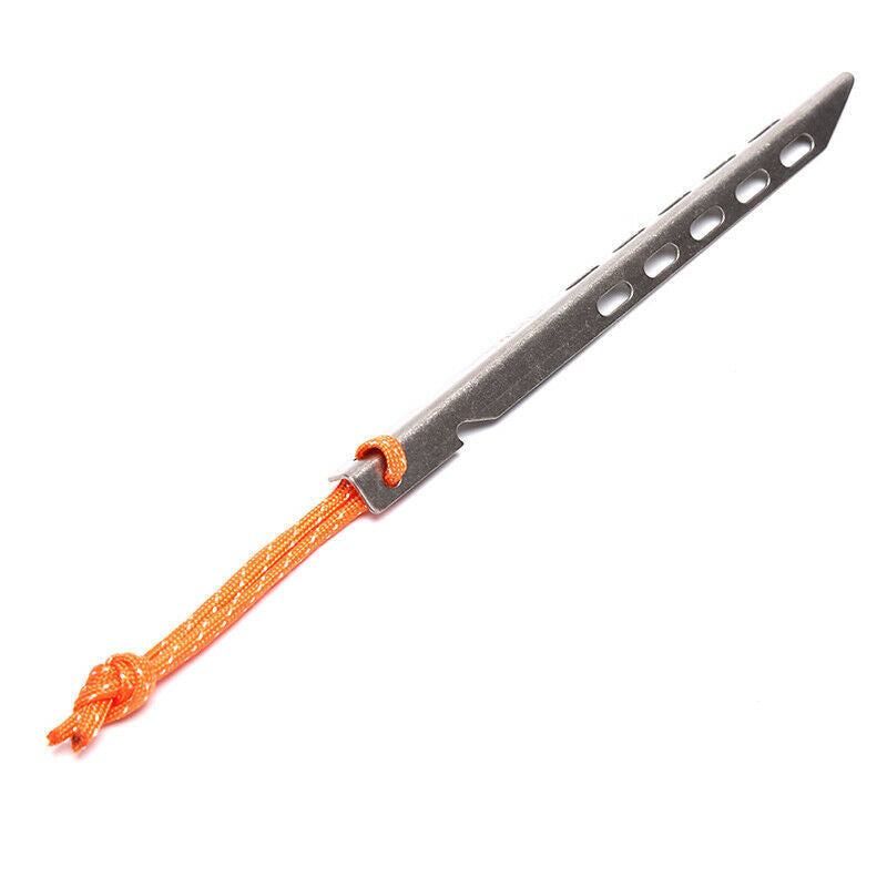 Titanium Tent Peg V Shape Outdoor Camping Tent Nail Titanium Tent stake .l8