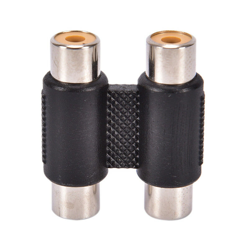 Double 2 x RCA Phono Coupler Female to Female Audio Video Connector Adapt.l8