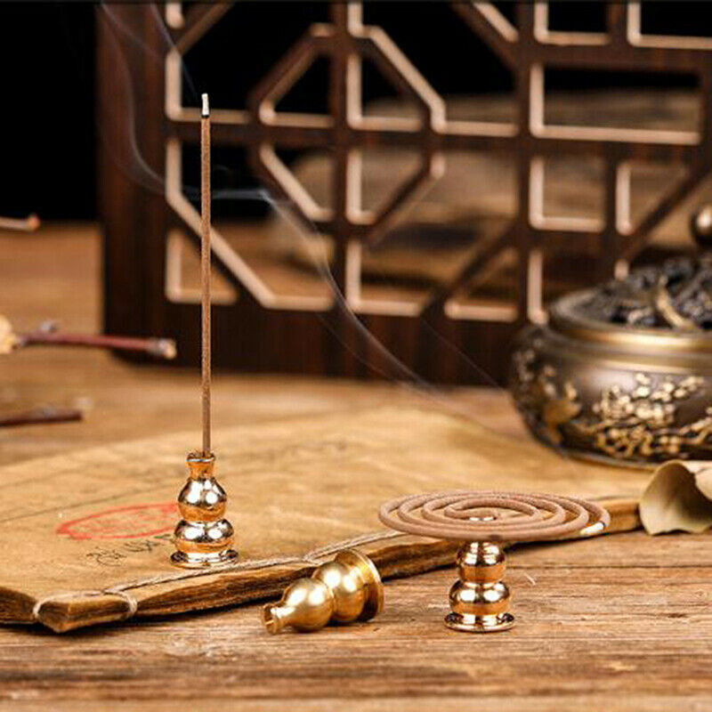 1Pcs Portable Copper Incense Holder Can Be Fixed Incense Sticks Hold.l8