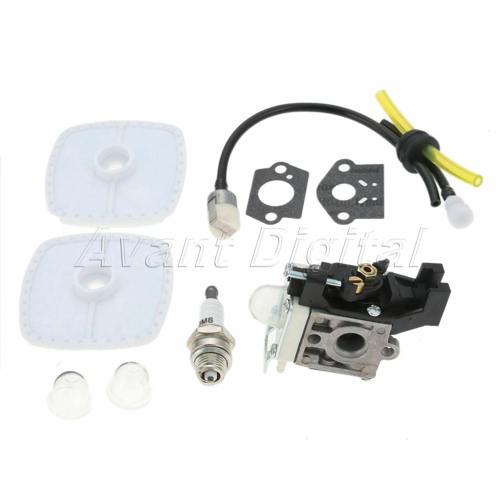 Carburetor Fit For Zama RB-K93 Echo SRM-225 GT-225 PAS-225 Air Filter Fuel Line