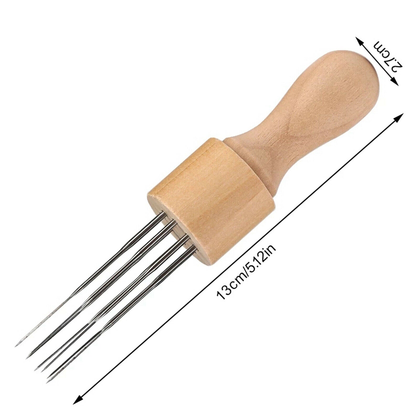 Needle Felting Wool Handle with 8 Needles Wool Tool Applique DIY Craft Kit