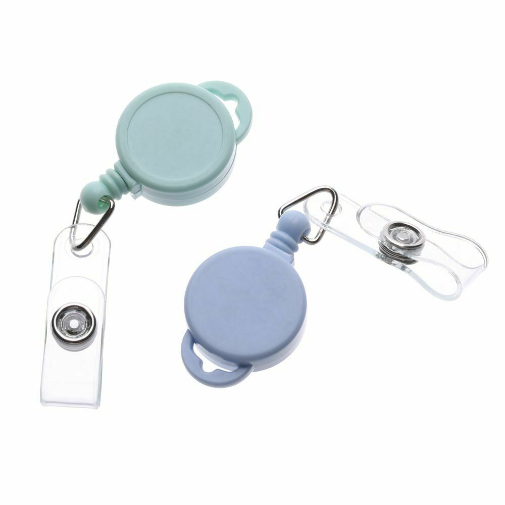 Card Anti-Lost Clip Office Supplies Badge Holder Key Ring Lanyards Retractable