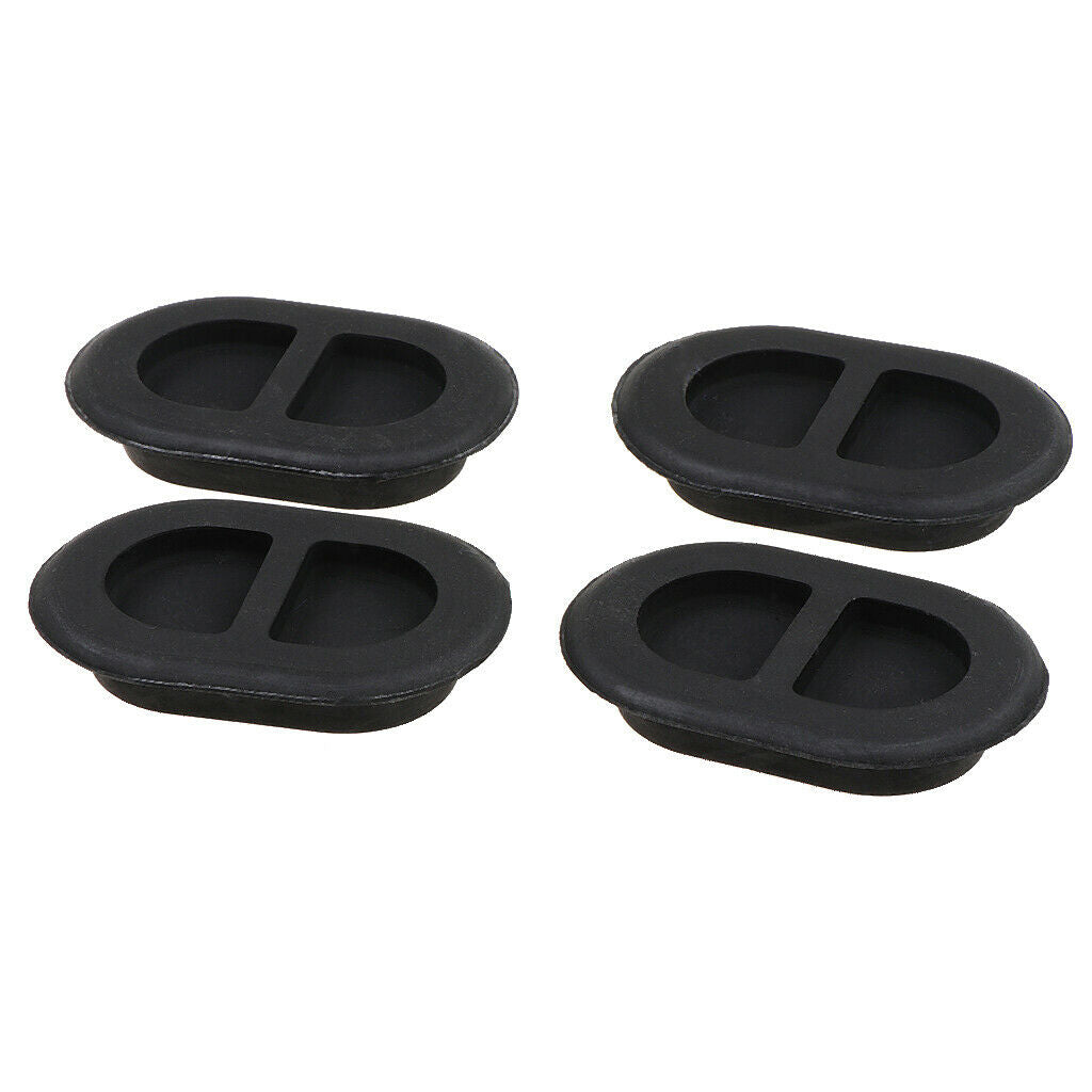 4 Pieces Base Plate Stopper Modified Parts Rubber Floor Drain Plugs Set