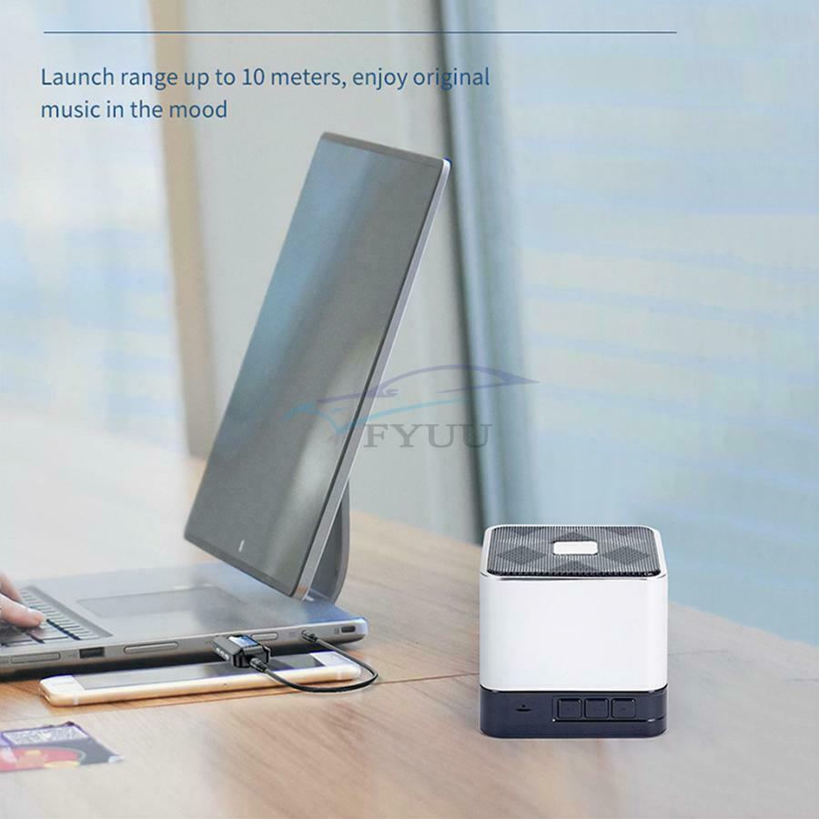 1 Set Portable LCD Display Wireless USB Bluetooth 5.0 Audio Transmitter Receiver