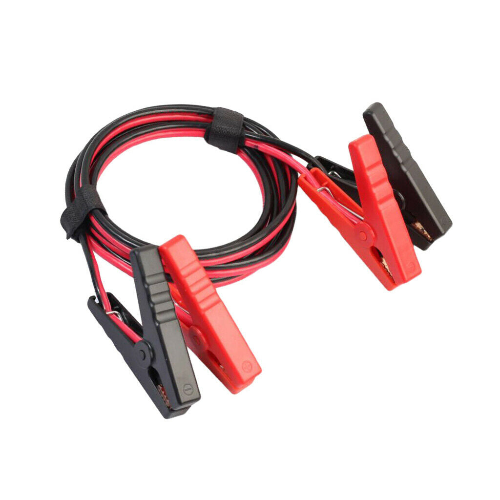 500A car kit cable with 2 alligator clips for battery and male too