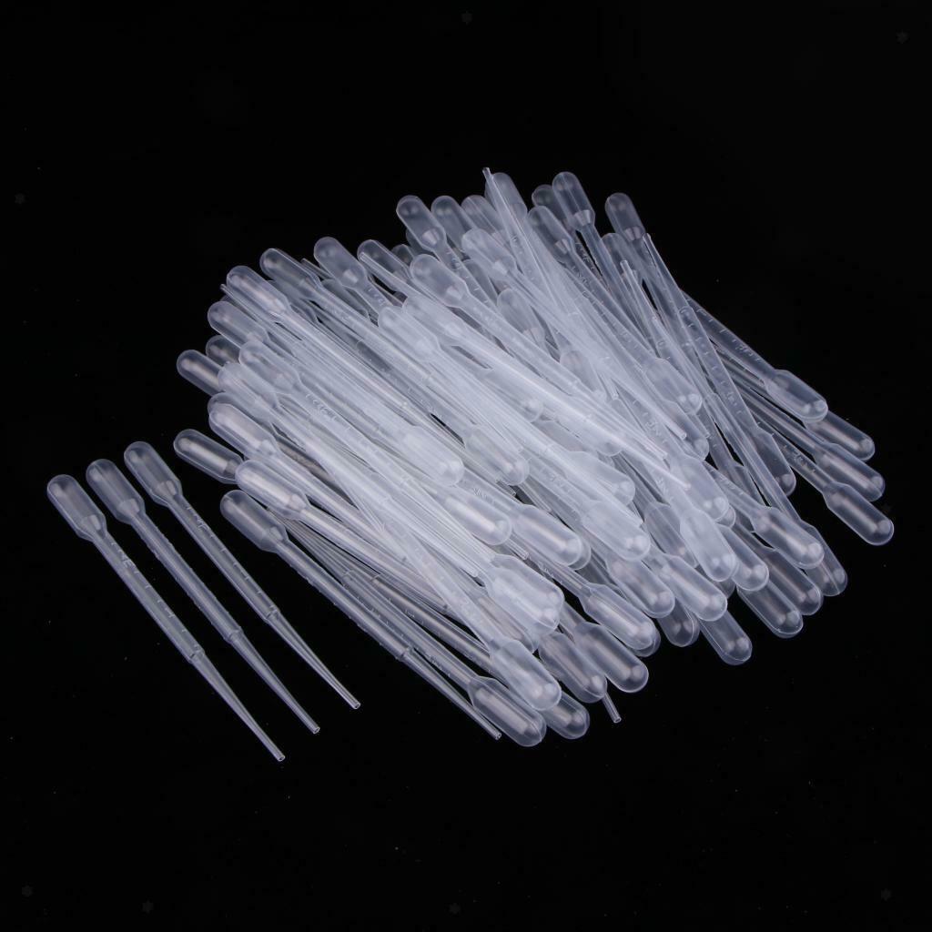 100pcs 2ml Plastic Disposable Transfer Oils Pipettes Eye Droppers