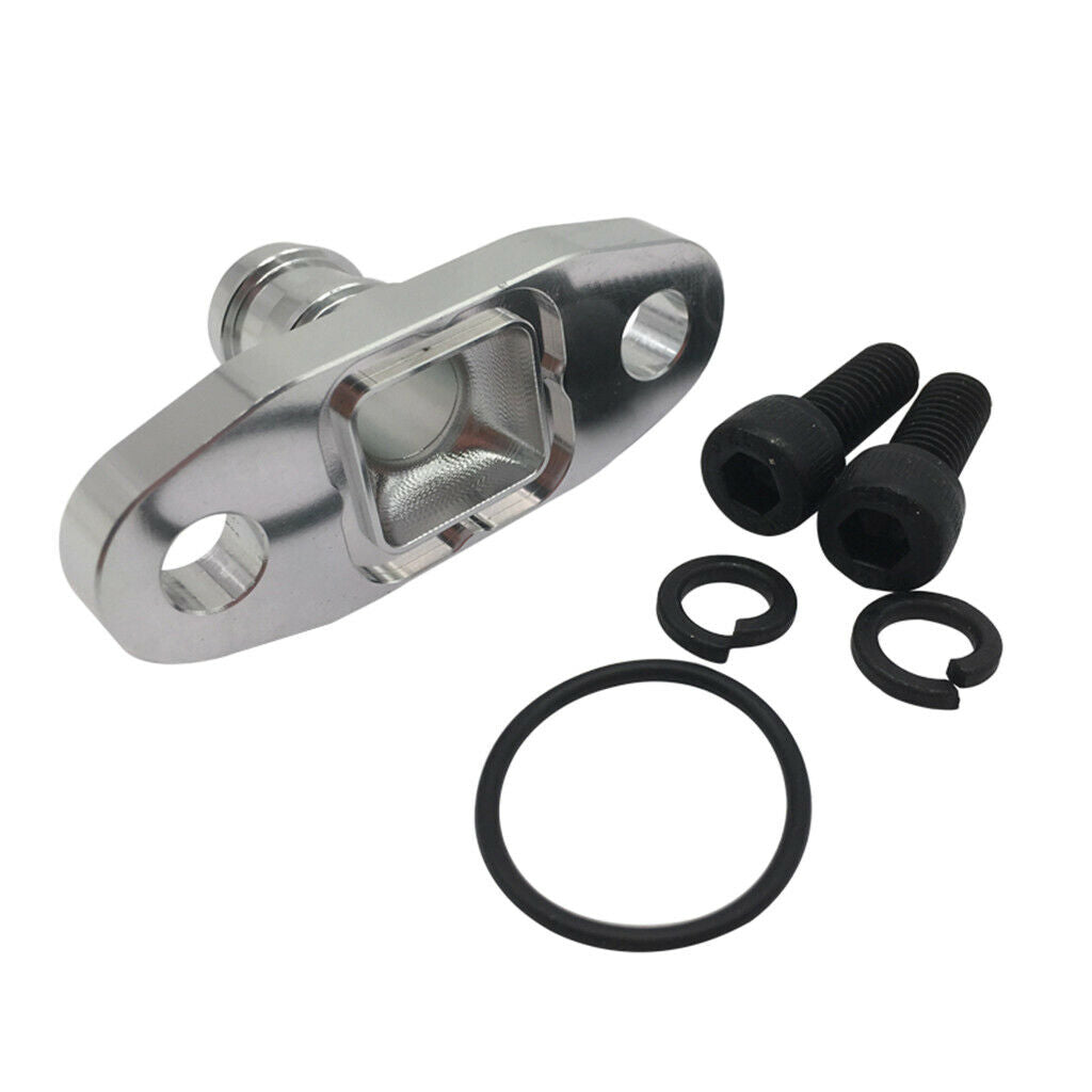 18mm Barb Garrett T3 T4 T04B Billet Aluminum Turbo Oil Drain Return Flange