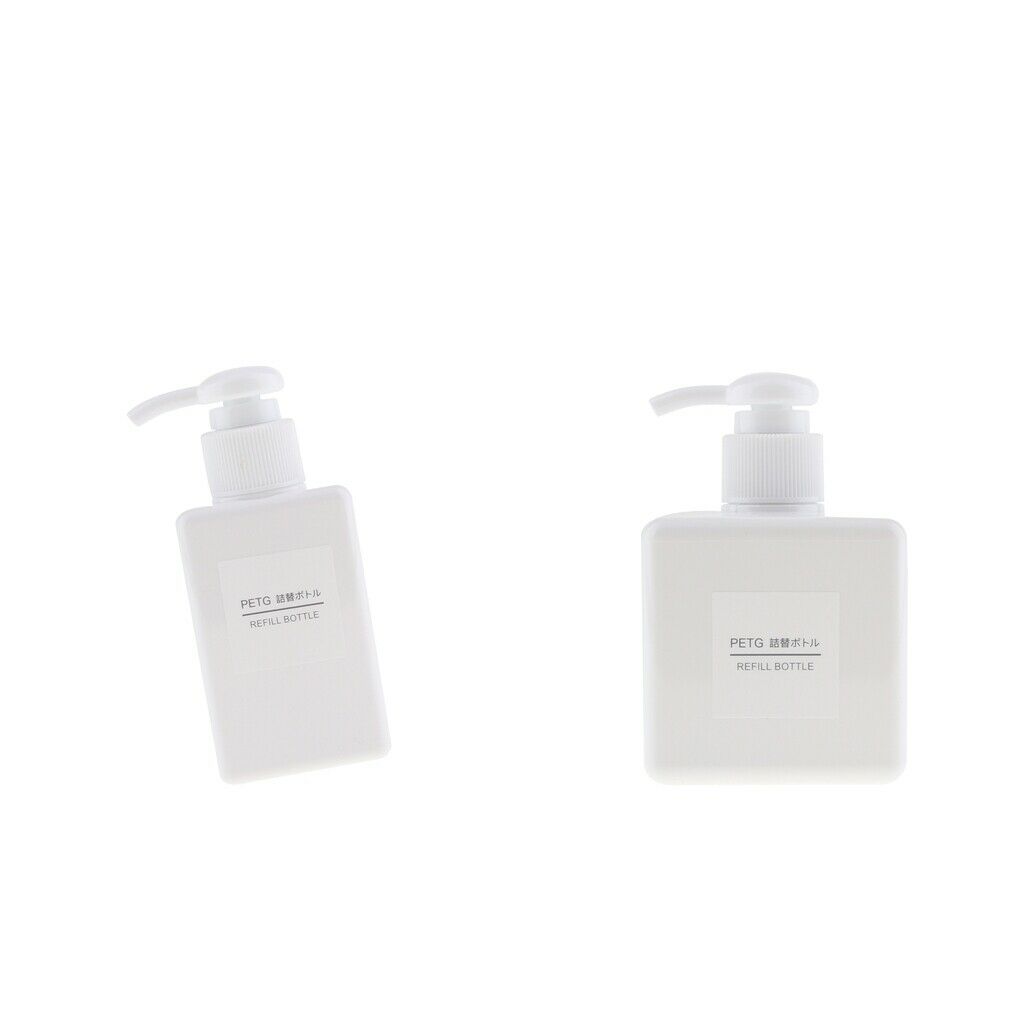 2pcs Foaming Soap Pump Dispenser Cosmetic Container Bottle 100ml 250ml White