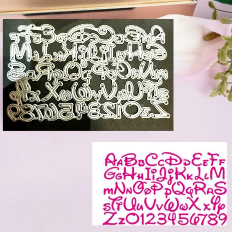 Letter Number Metal Cutting Dies Stencil DIY Scrapbooking Album Paper Card Mold