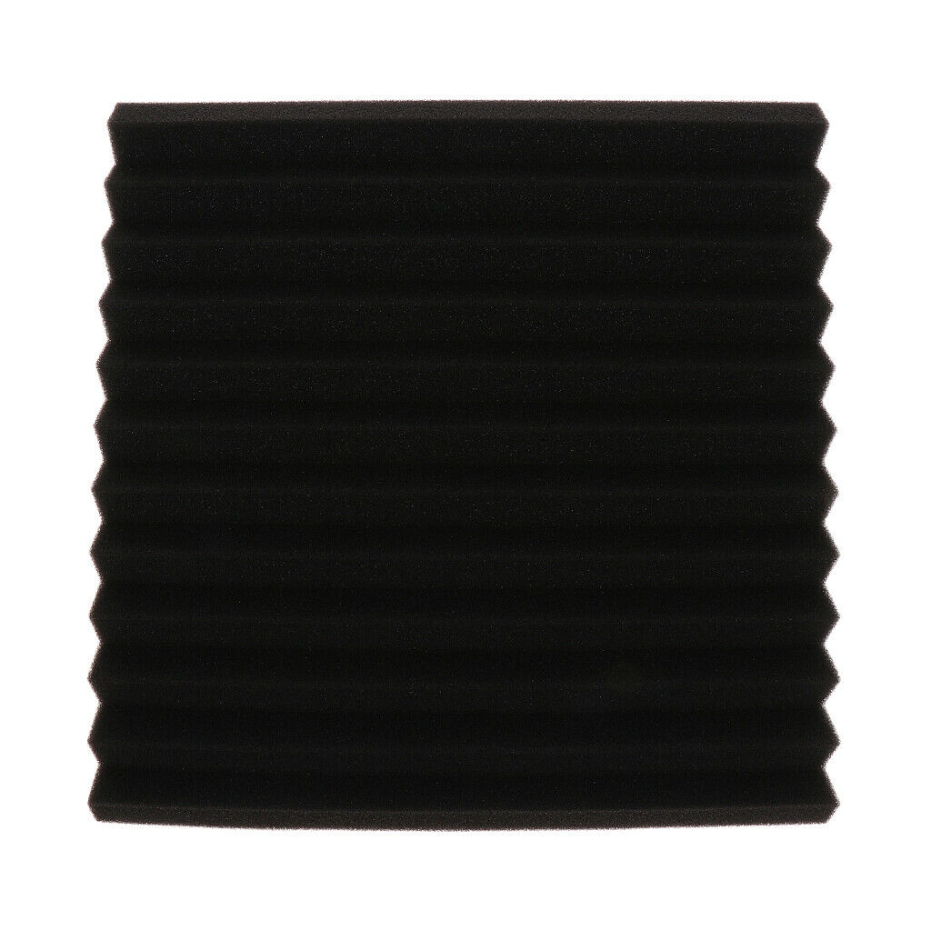 5 Pieces Studio Acoustic Foam Sound Proof Panels Nosie Dampening Foam Black