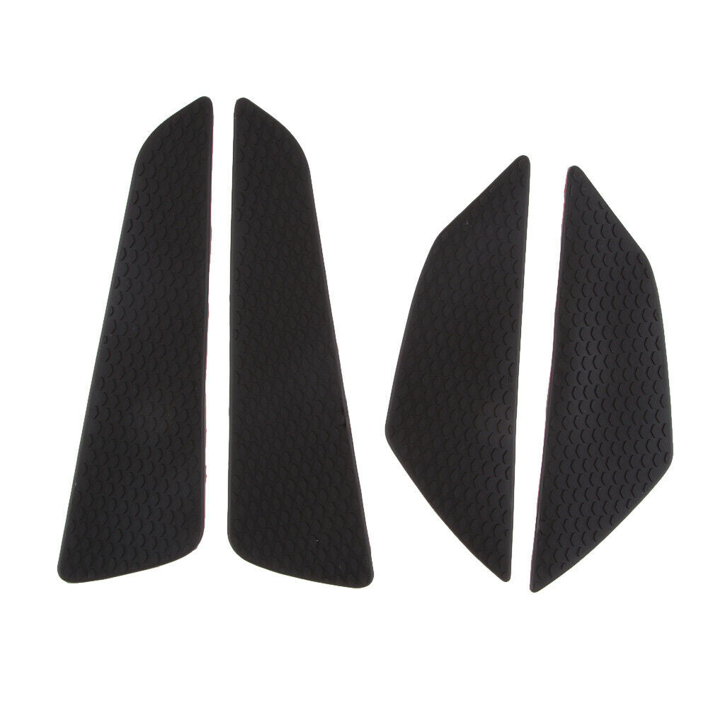 1 Set Black Rubber Fuel Tanks Traction Pads For Suzuki GSXR/GSR 600/750/1000
