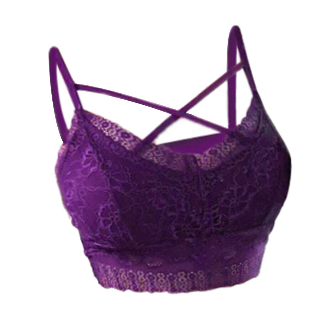 Women's Comfort Sexy Embroidered Lace Unpadded Push up Everyday Bra L