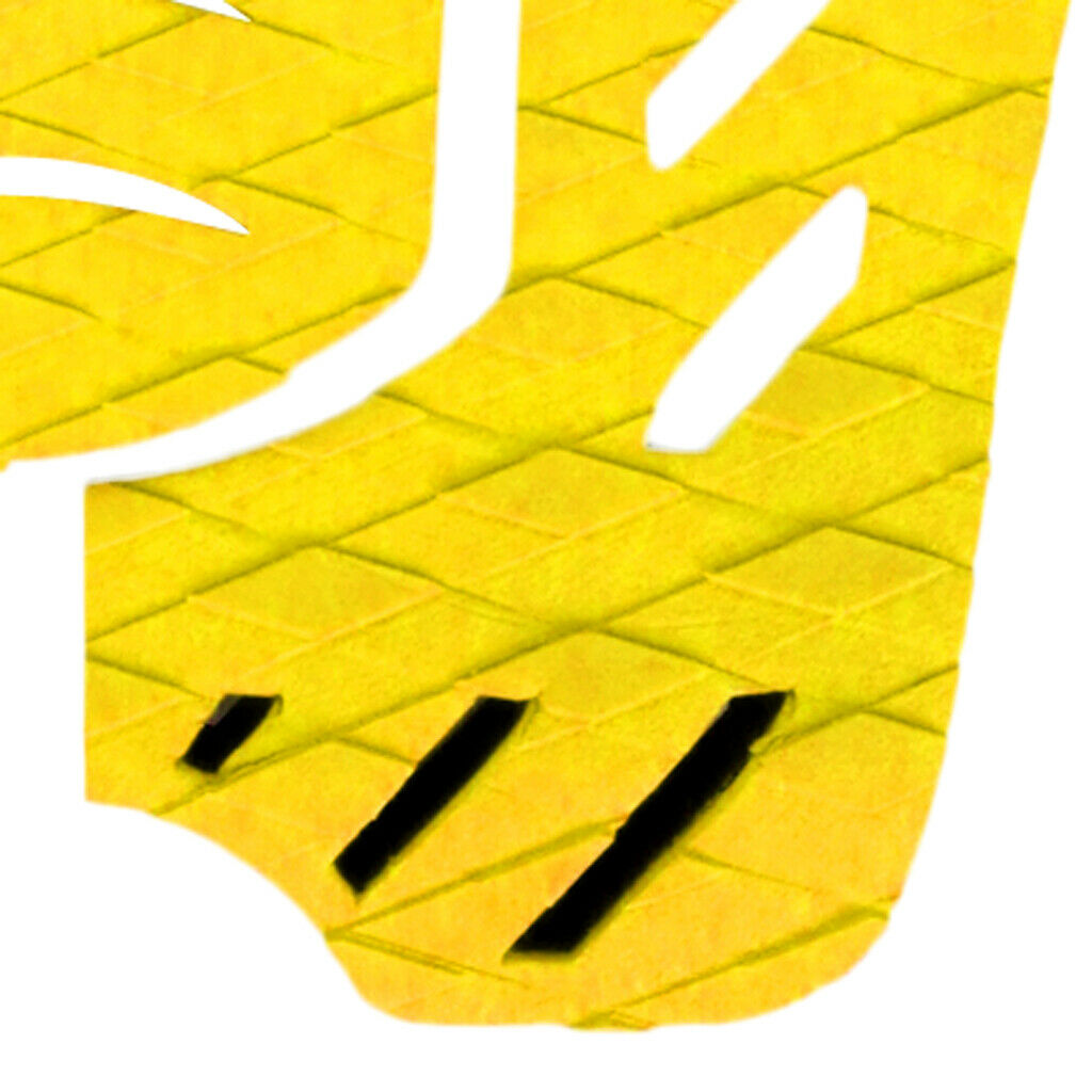 3pcs Yellow Diamond Surfboard Traction Pad Tail Pad Deck Grip Accessory