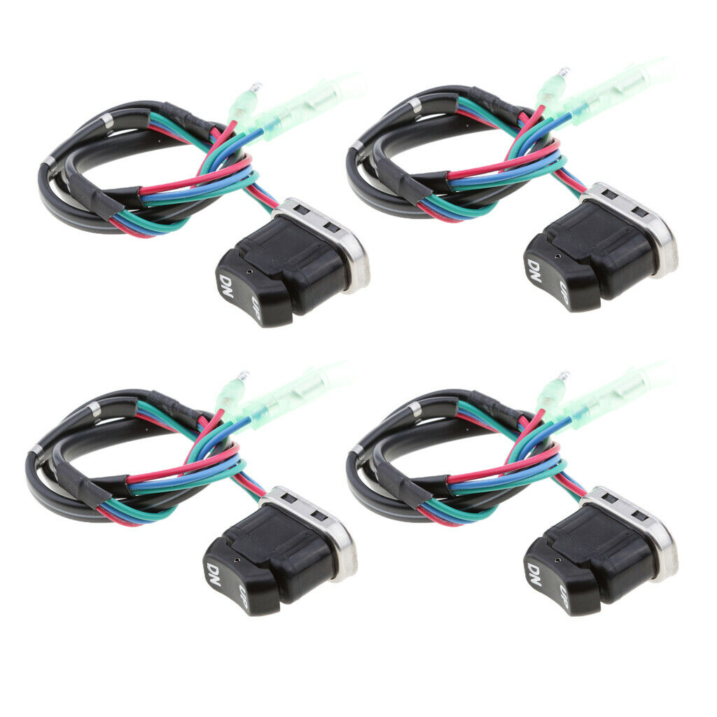 4pcs Trim Tilt Switch for Yamaha Outboard Remote Controller 703-82563-01-00
