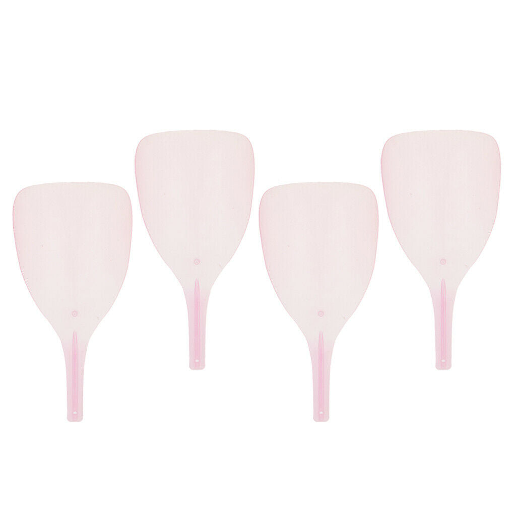 4Pcs Plastic Barber Cutting Hairspray Masks Eyes Protector Shields Pink