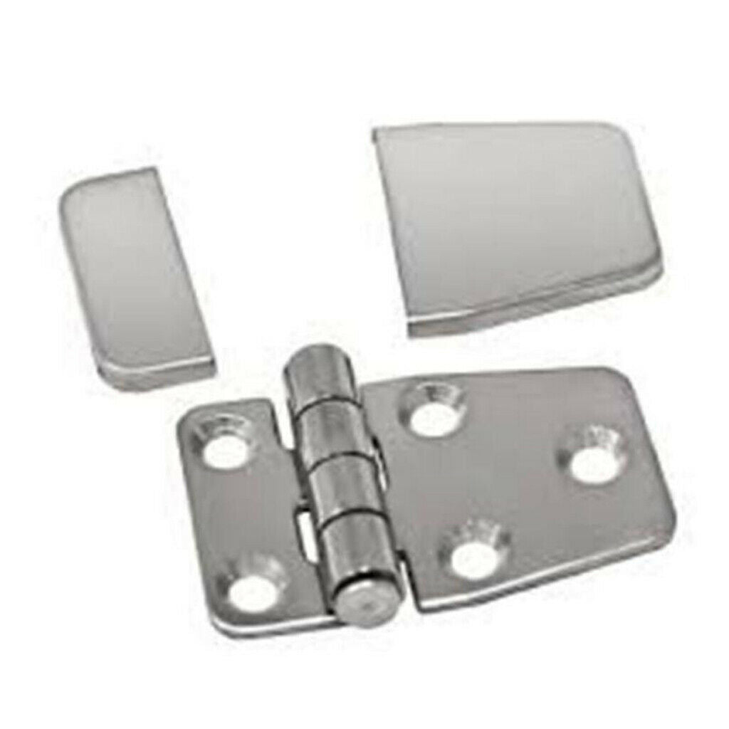 4-Pack Boat Hinges Polished Stainless Steel Folding Door Cabin Hinge Cleats