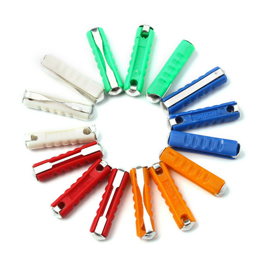200PCS Torpedo Car Fuses European Automotive Fuse 5-30AMP Blade Bakelite Old Car
