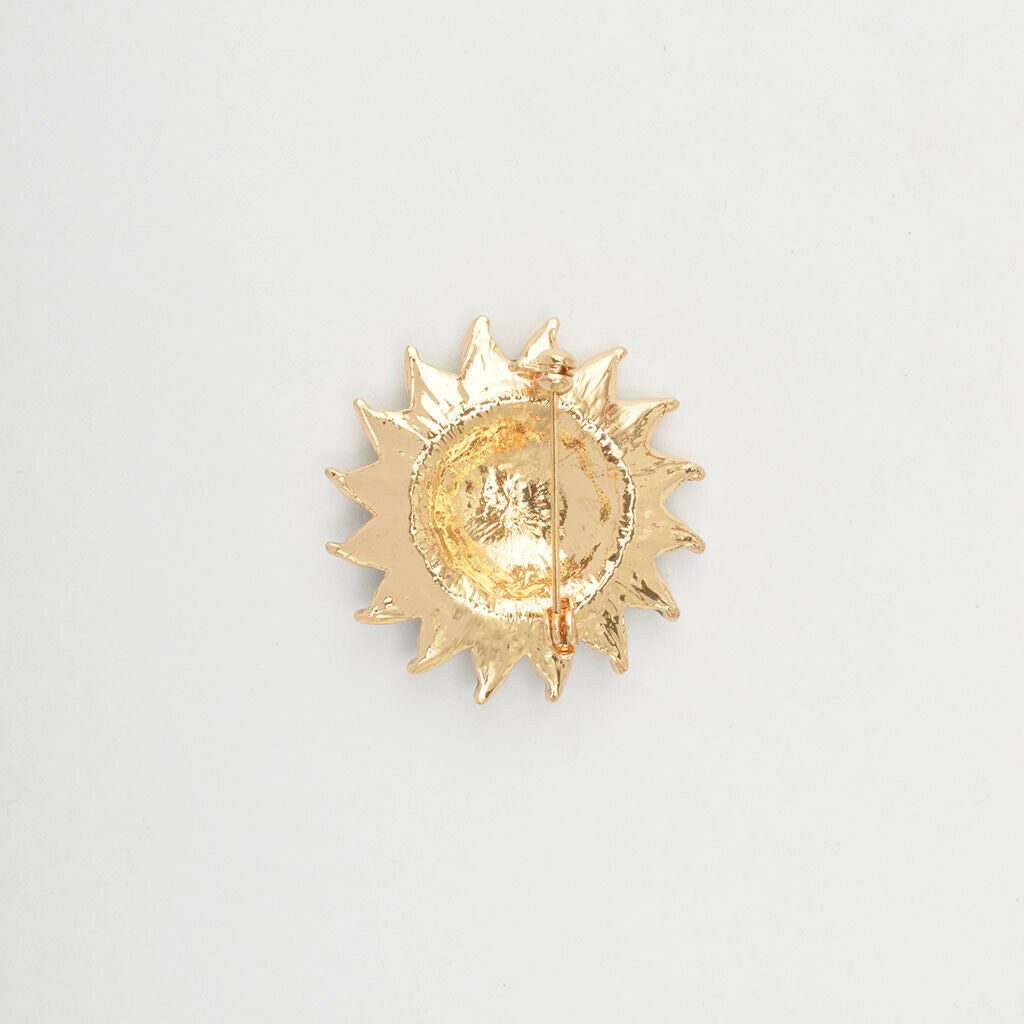 Unique Sun Flower Brooch Pin Jewelry Accessories Multi-color Women Gift