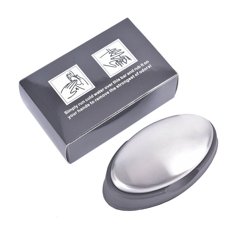 Magic Soap Odor Remover Stainless Steel SoapBar Eliminating Odor Deodoriz.l8