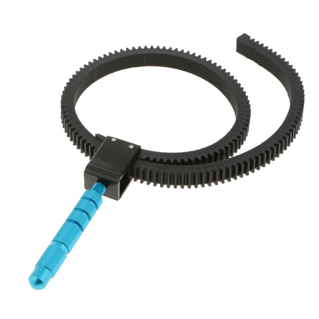 Hand Grip Adjustable Follow Focus Gear Ring Belt for DSLR Lenses, Fits Any Lens