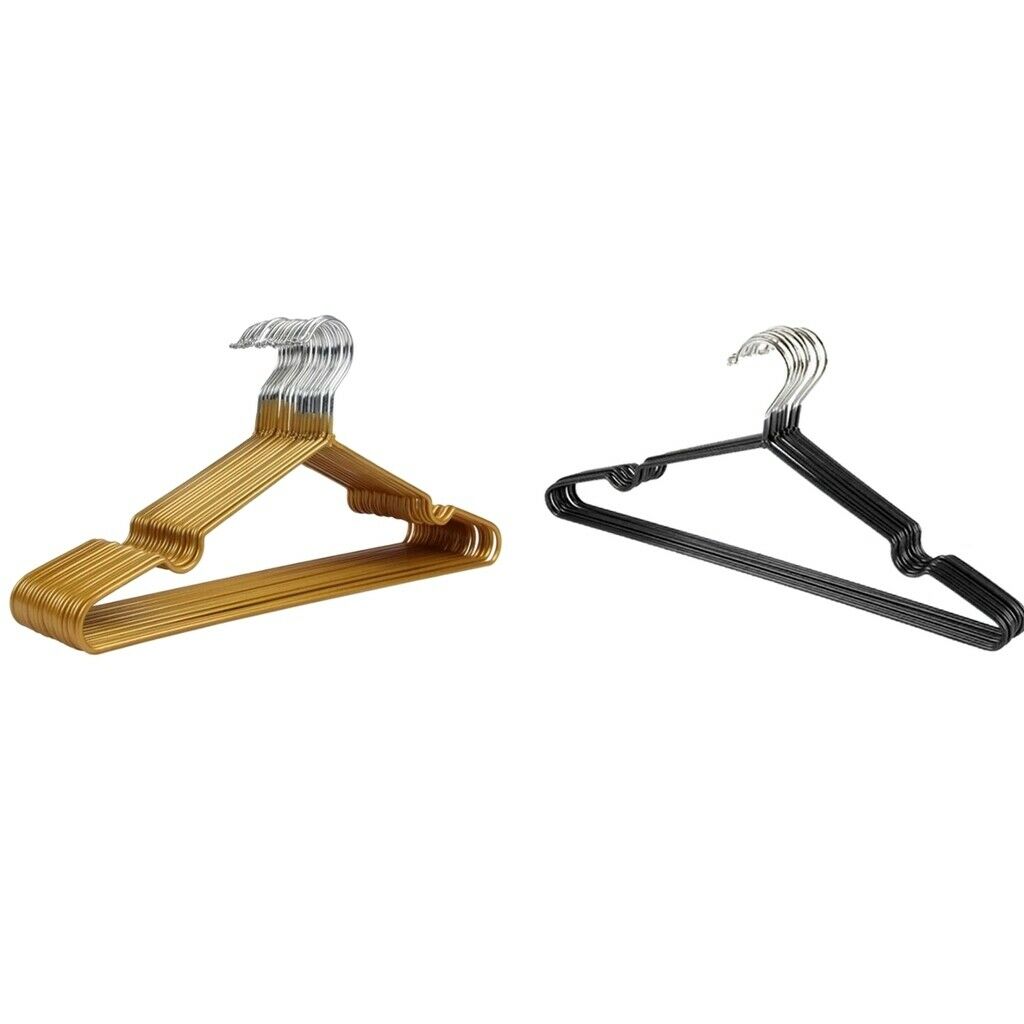 20pcs Steel Clothes Hanger Clothing Storage Rack Organizer Bedroom Bathroom
